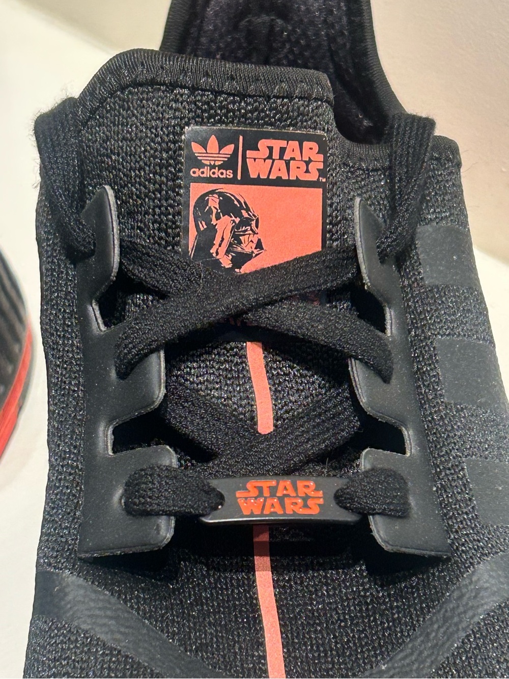 Adidas NMD Star Wars Black & Red Coral Orange Men’s Sneakers. Size 13